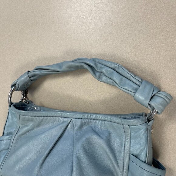 Coach Parker Soft Leather Hobo Bag in HTF Light Blue - Preowned - Picture 6 of 14